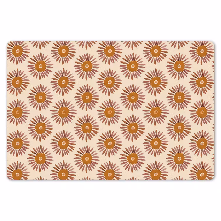 Placemat - 6 stuks - Patroon - Retro - Bruin — 7