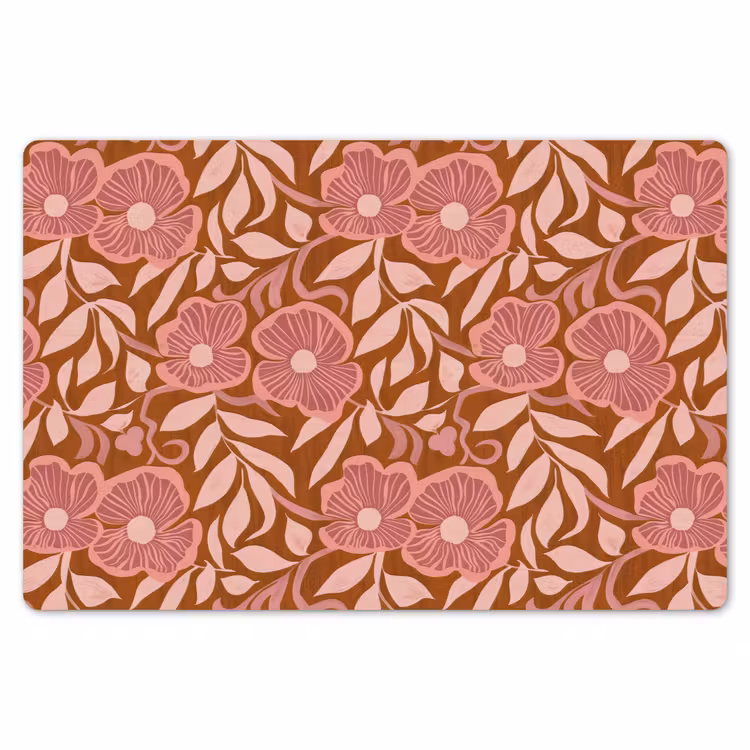 Placemat - 6 stuks - Sfeer - Bloemen - Roze — 7