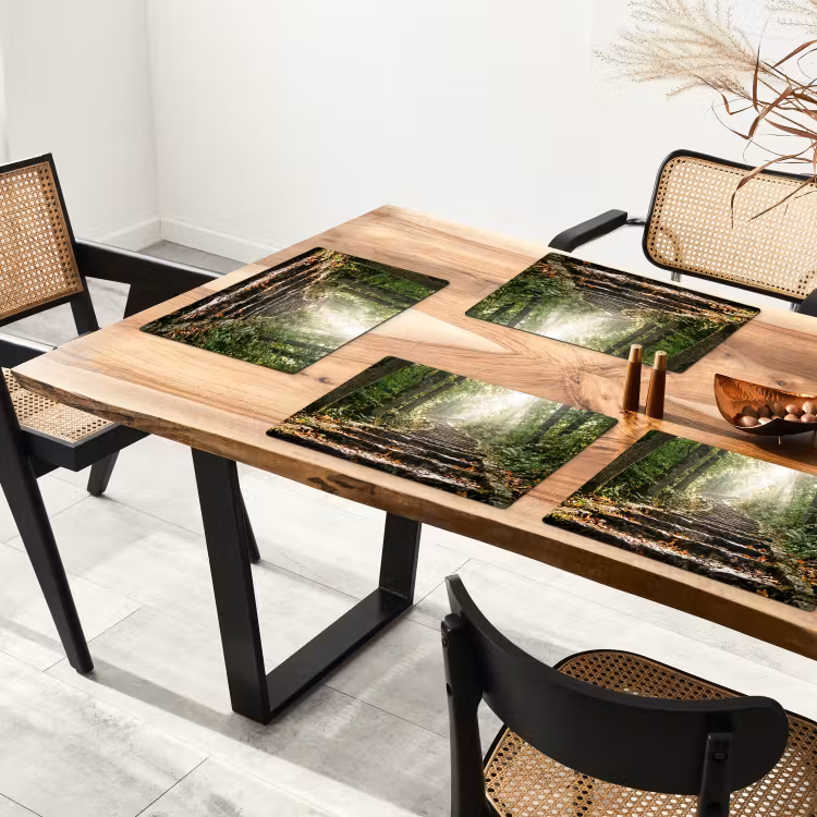 Placemat - 6 stuks - Stenen - Trap - Bos - Natuur — 5