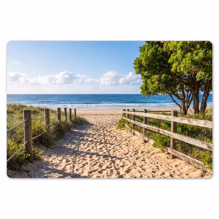 Placemat - 6 stuks - Strand - Zandpad - Oceaan - Natuur — 7