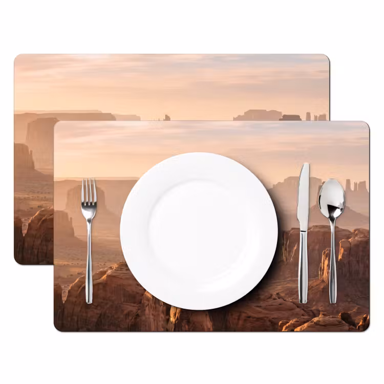 Placemat - 6 stuks - Woestijn - Landschap - Natuur — 2