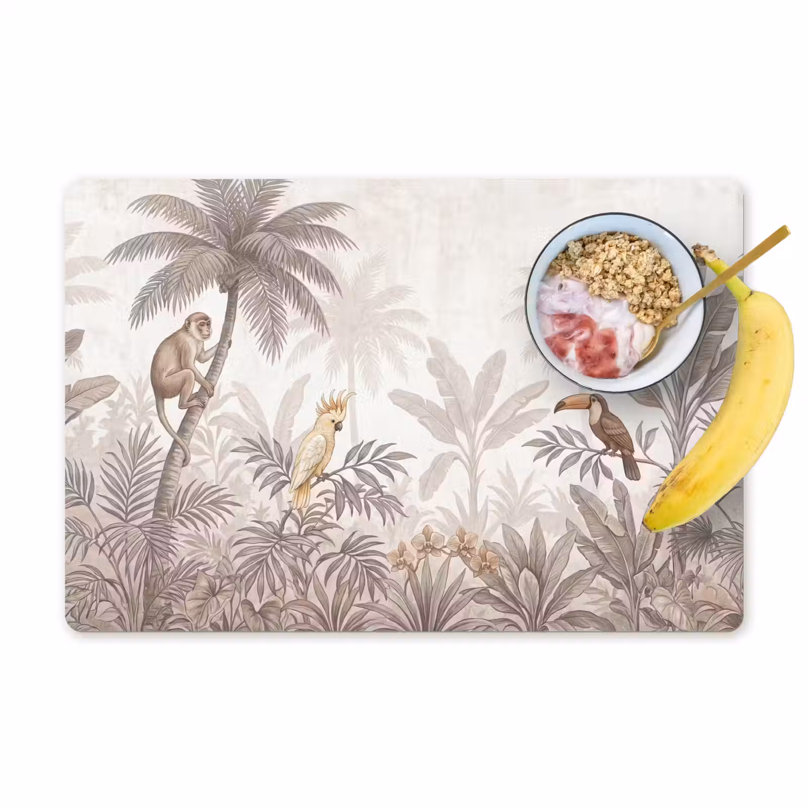 Placemat - 6 stuks - Jungle - Dieren - Palmbomen — 1