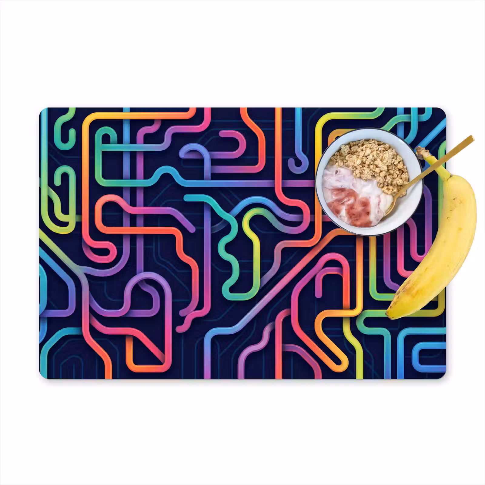 Placemat - 6 stuks - Retro - Abstract - Neon — 1