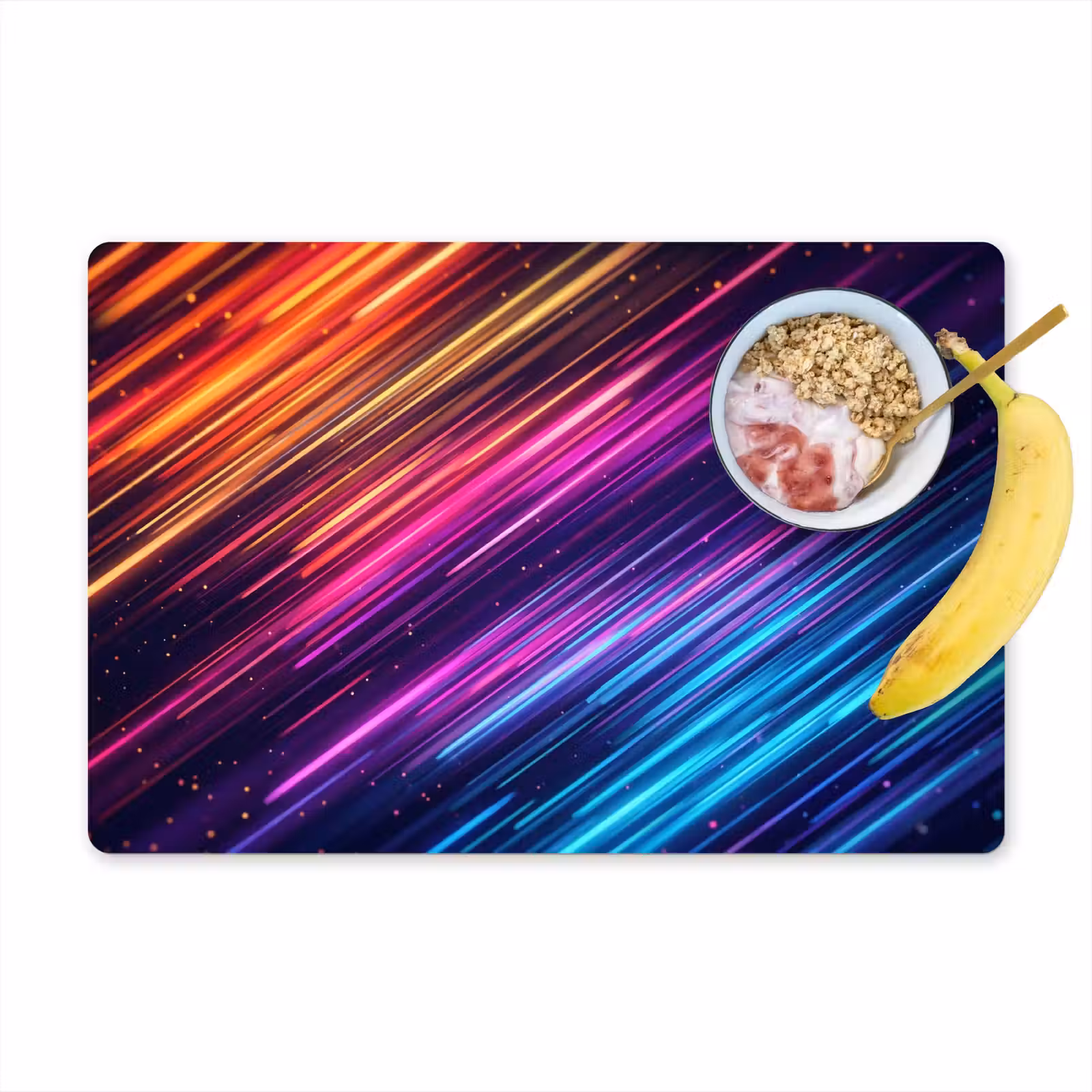 Placemat - 6 stuks - Snelheid - Kosmos - Kleurrijk — 1