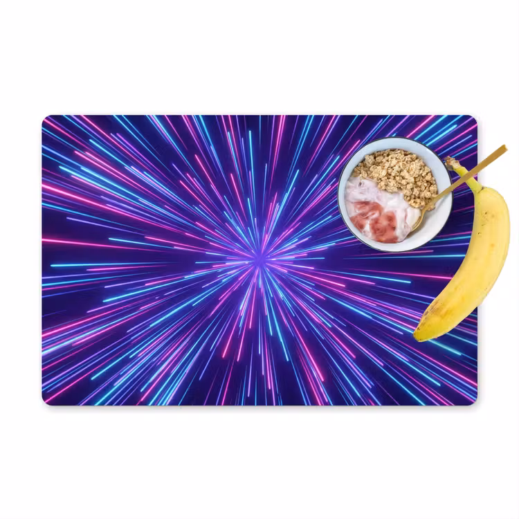 Placemat - 6 stuks - Dynamisch - Ruimte - Kleurrijk — 1