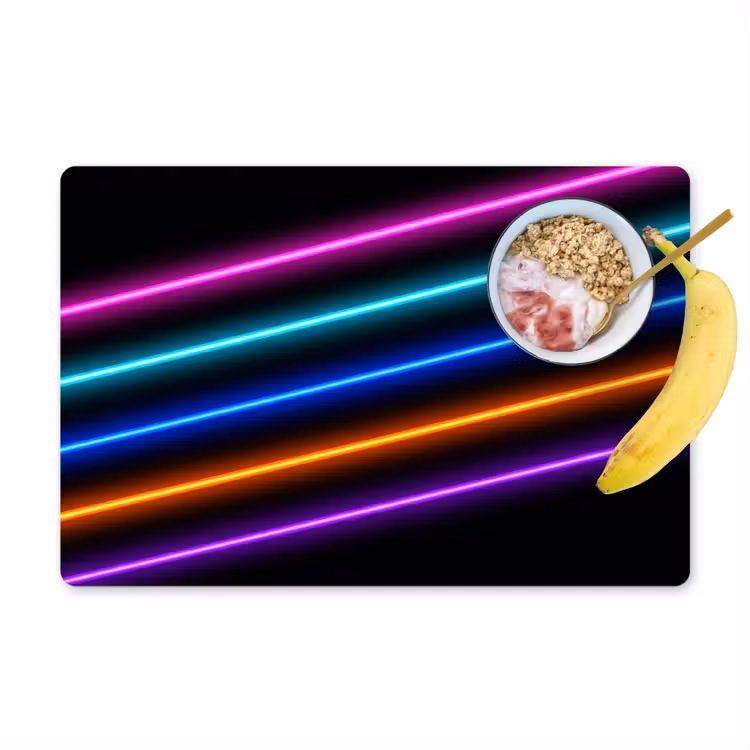 Placemat - 6 stuks - Esthetiek - Retro - Neon — 1