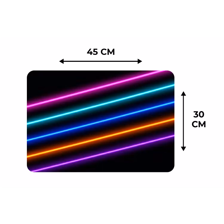 Placemat - 6 stuks - Esthetiek - Retro - Neon — 3
