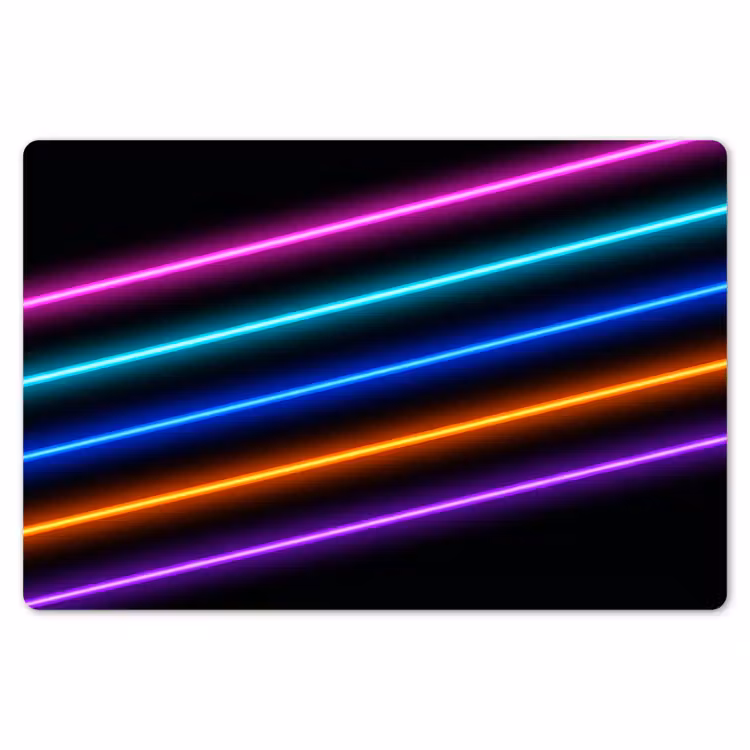 Placemat - 6 stuks - Esthetiek - Retro - Neon — 7