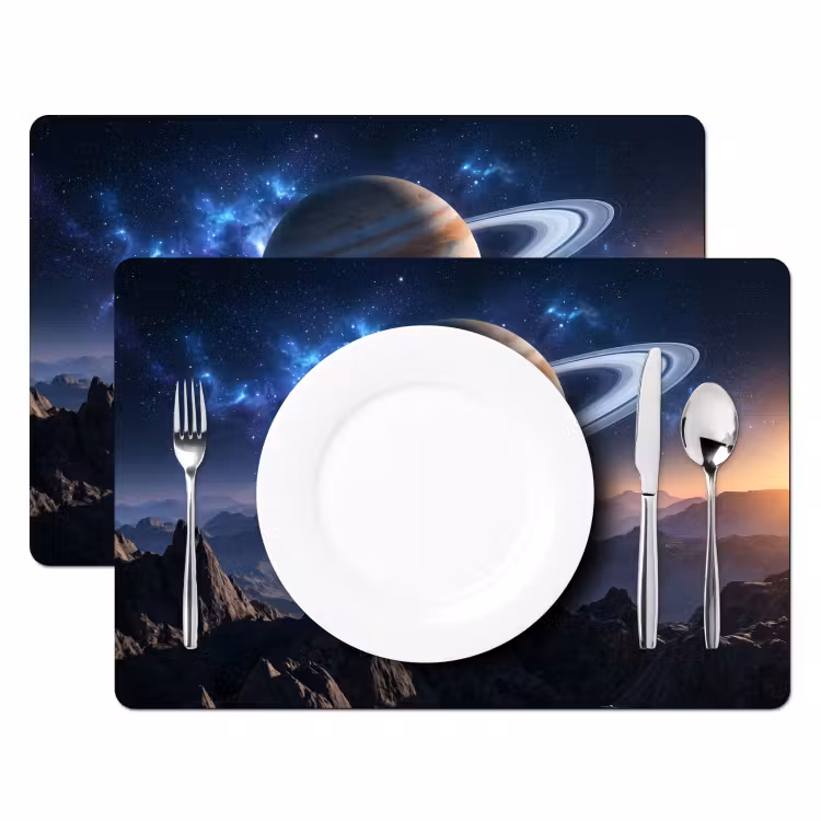 Placemat - 6 stuks - Fantasy - Kosmos - Landschap — 2