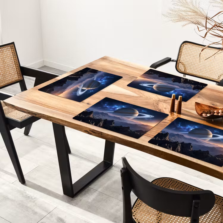 Placemat - 6 stuks - Fantasy - Kosmos - Landschap — 5