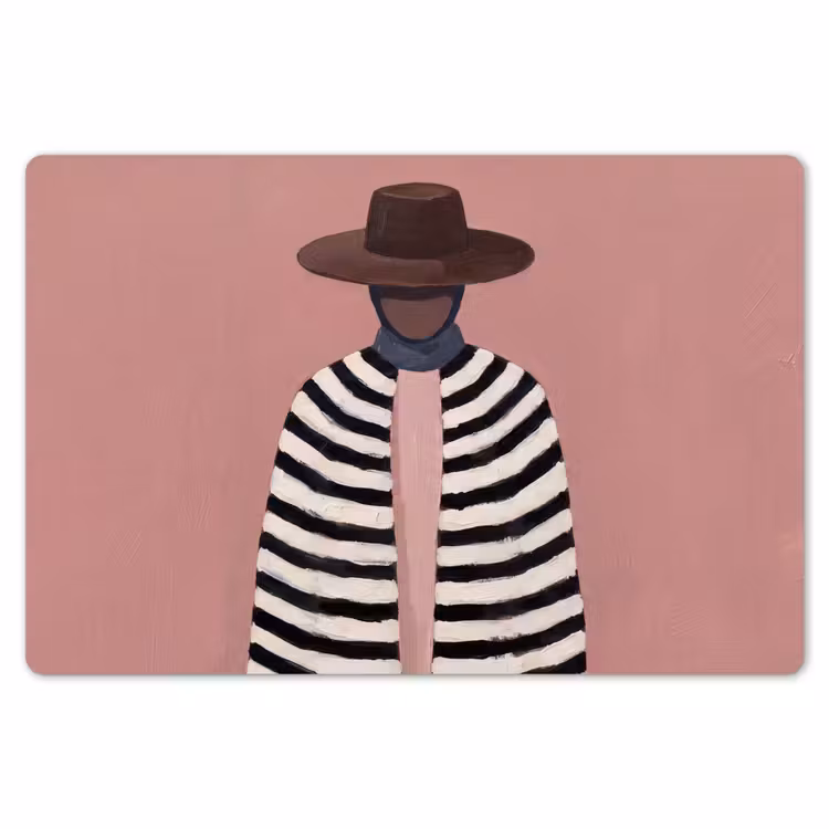 Placemat - 6 stuks - Grafisch - Vrouw - Roze — 7