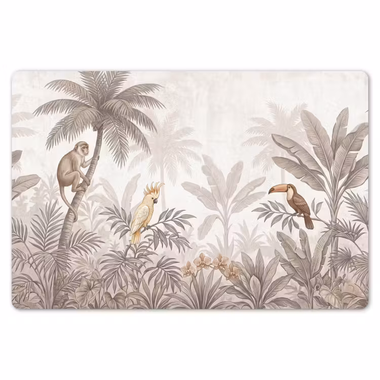 Placemat - 6 stuks - Jungle - Dieren - Palmbomen — 7