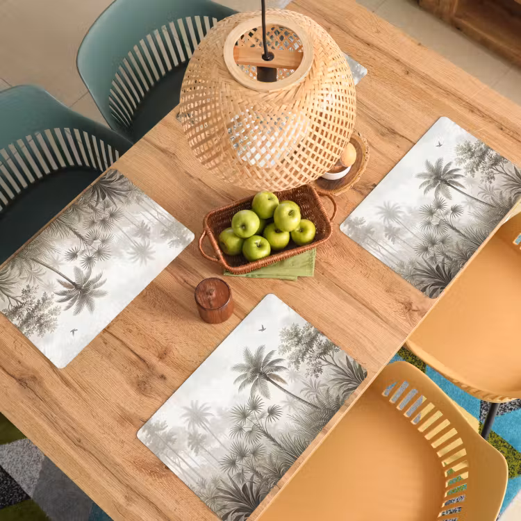 Placemat - 6 stuks - Jungle - Palmbomen - Natuur — 6