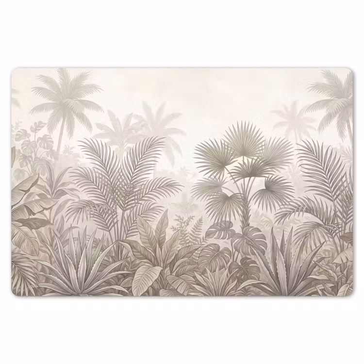 Placemat - 6 stuks - Jungle - Tropisch - Natuur -Vintage - Beige — 7