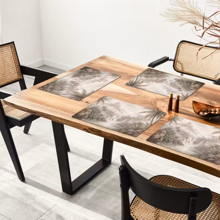 Placemat - 6 stuks - Jungle - Watervallen - Tropisch - Illustratie — 5