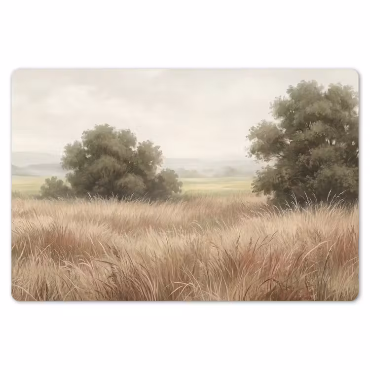 Placemat - 6 stuks - Landschap - Minimalistisch - Beige — 7