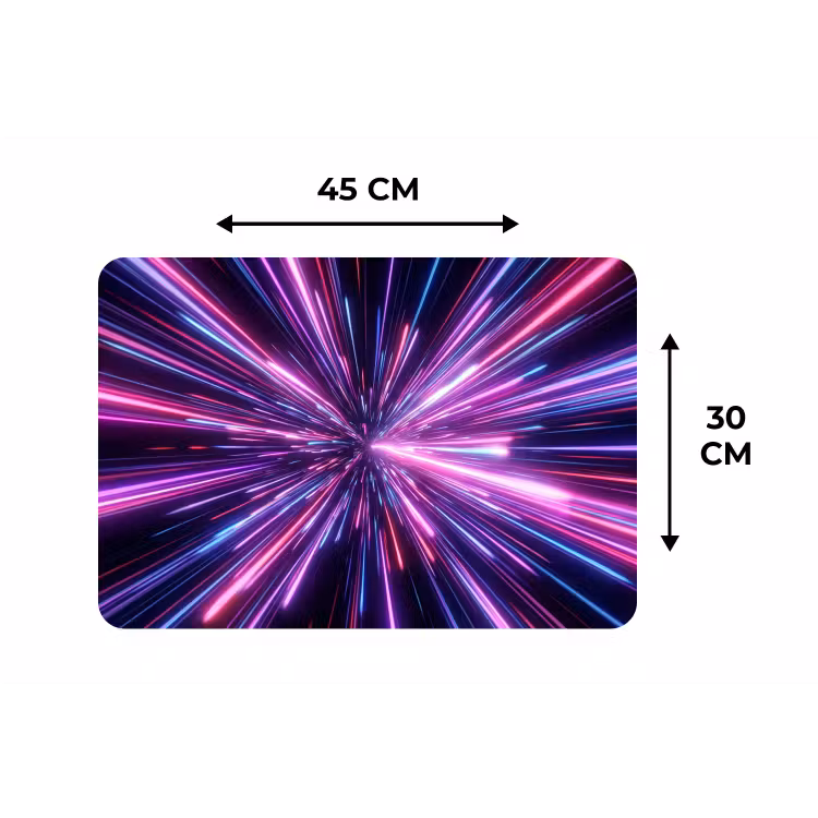Placemat - 6 stuks - Lichtsnelheid - Ruimte - Roze - Paars — 3
