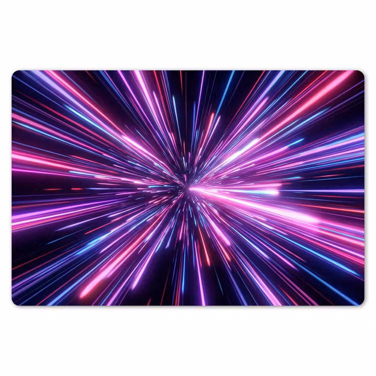 Placemat - 6 stuks - Lichtsnelheid - Ruimte - Roze - Paars — 7