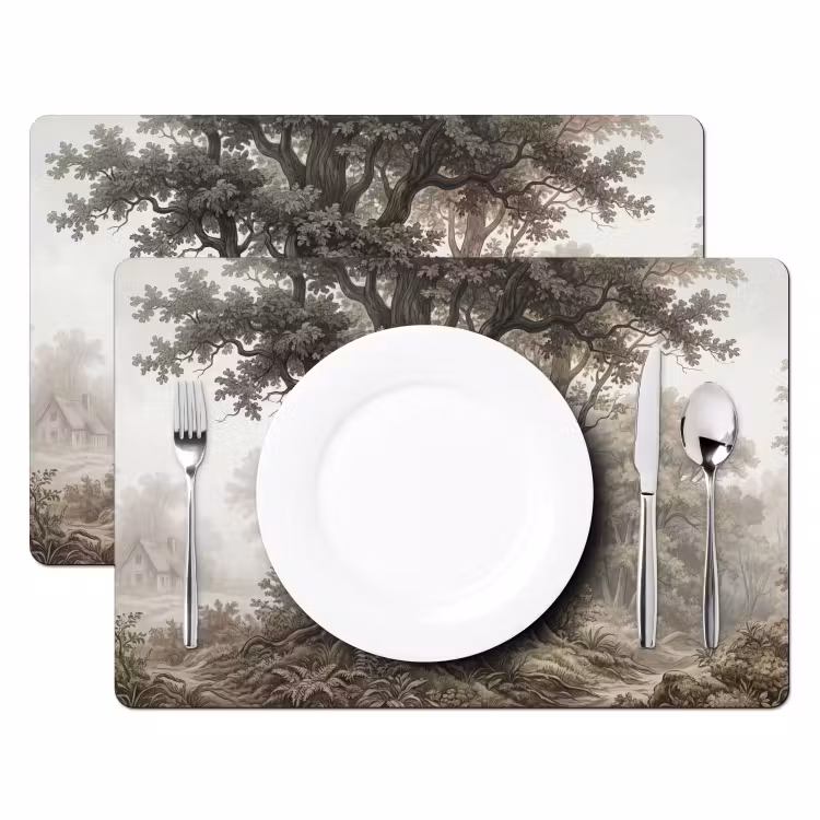 Placemat - 6 stuks - Natuur - Bos - Eik — 2