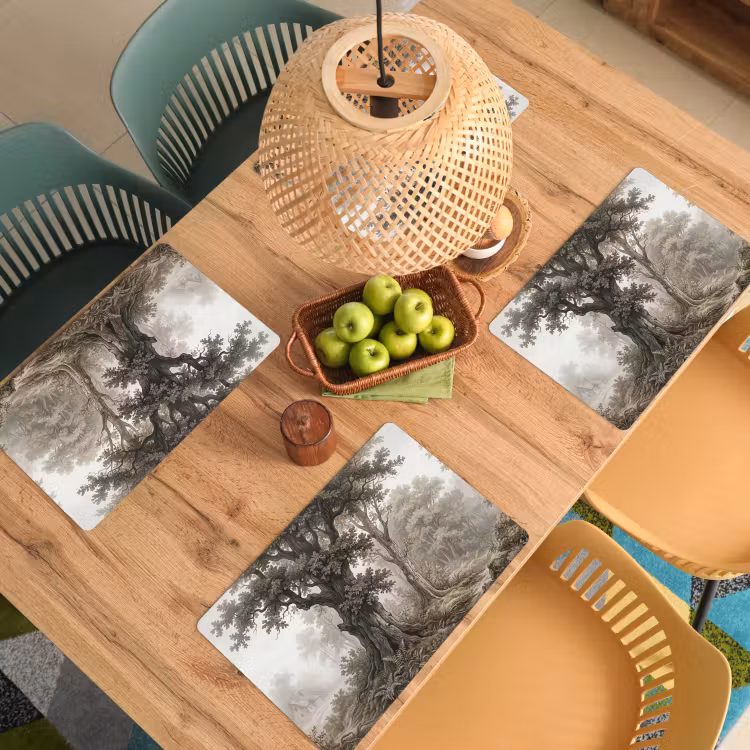 Placemat - 6 stuks - Natuur - Bos - Eik — 6