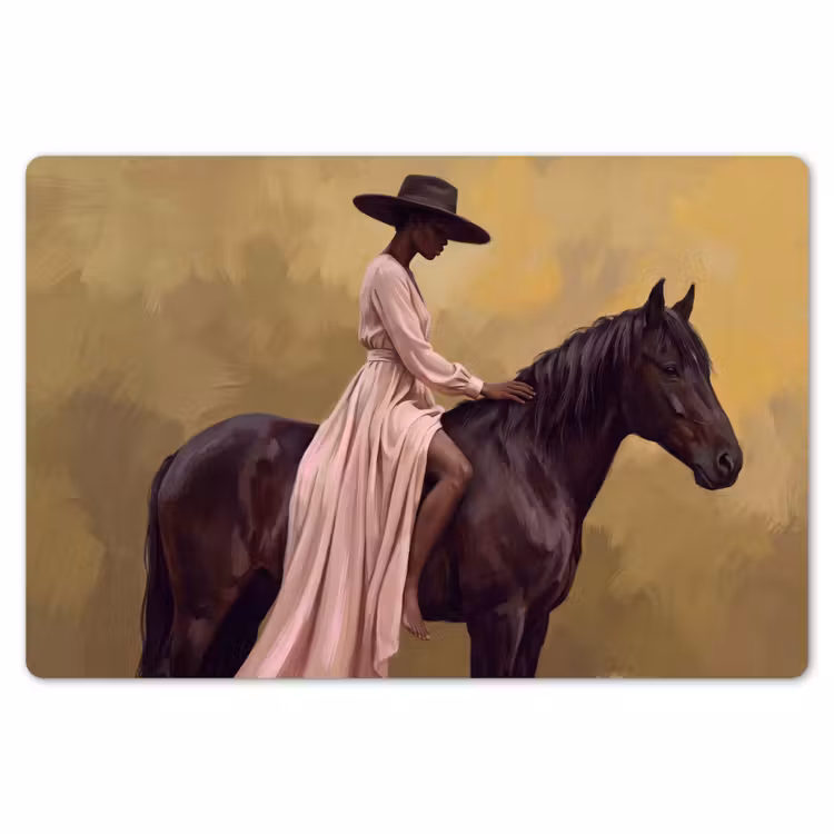 Placemat - 6 stuks - Paard - Klassiek - Oker — 7