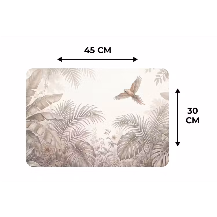 Placemat - 6 stuks - Papagaai - Jungle - Tropisch — 3