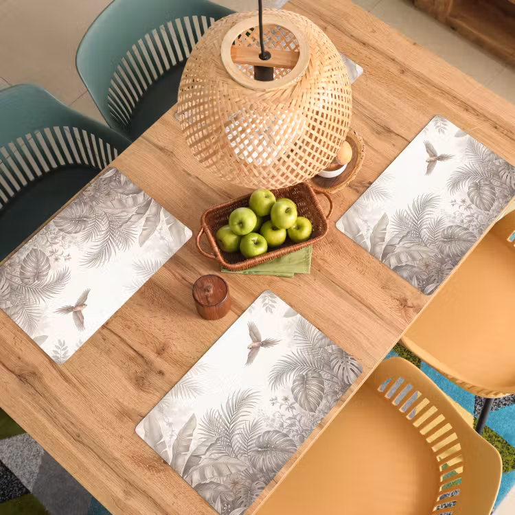 Placemat - 6 stuks - Papagaai - Jungle - Tropisch — 6