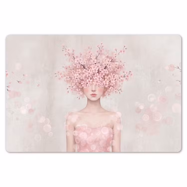 Placemat - 6 stuks - Portret - Kersenbloesem - Roze — 7