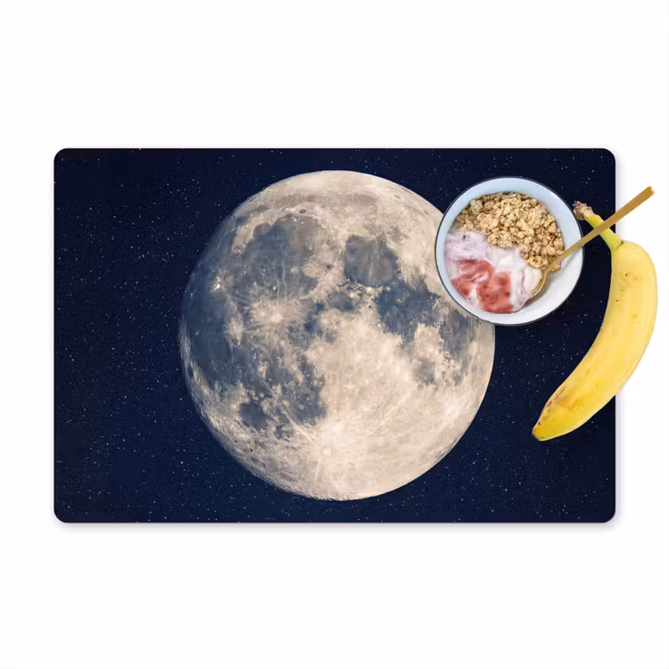 Placemat - 6 stuks - Ruimte - Maan - Kosmos — 1