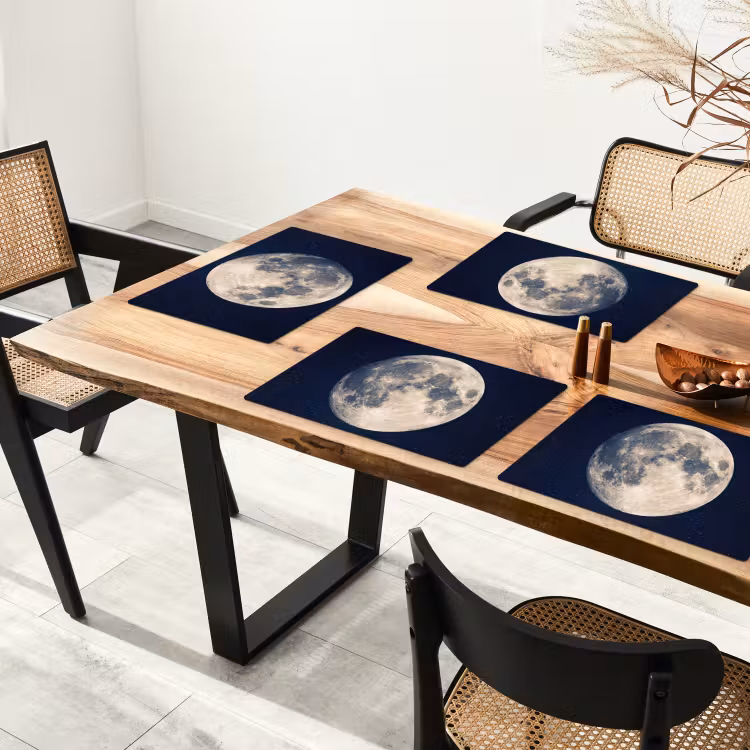 Placemat - 6 stuks - Ruimte - Maan - Kosmos — 5
