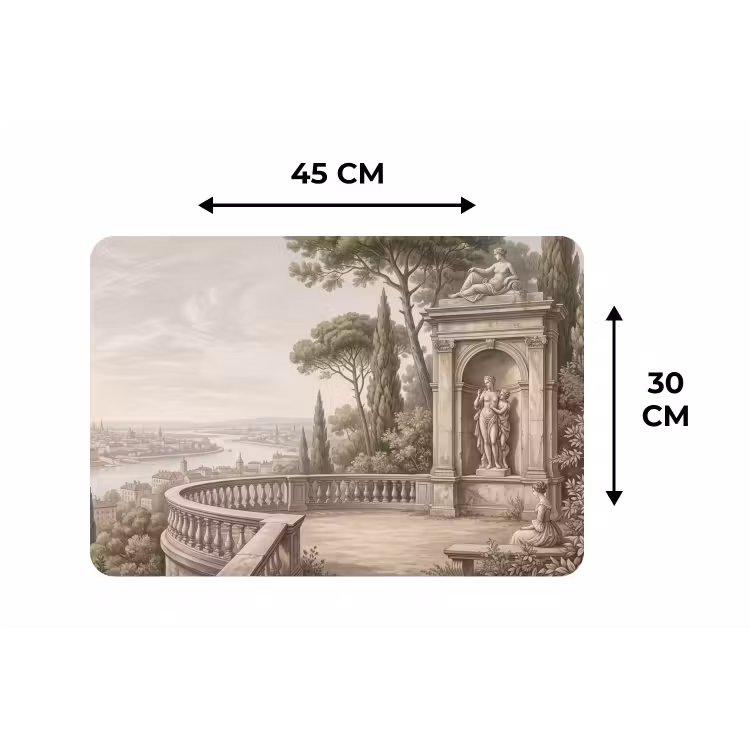 Placemat - 6 stuks - Terras - Stad - Uitzicht - Rivier — 3