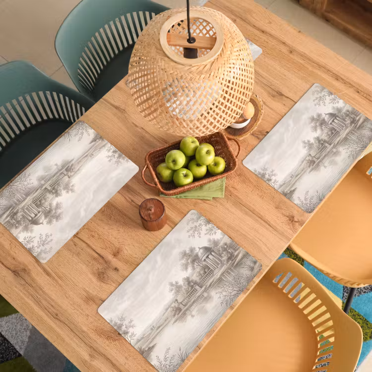 Placemat - 6 stuks - Terras - Water - Natuur - Landschap — 6
