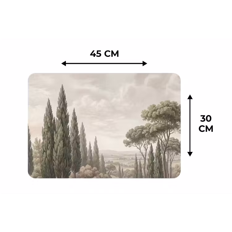 Placemat - 6 stuks - Vallei - Bos - Natuur - Groen — 3