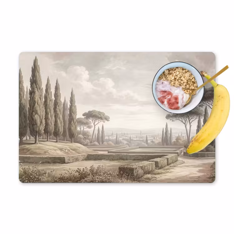Placemat - 6 stuks - Vallei - Tuin - Natuur - Groen — 1