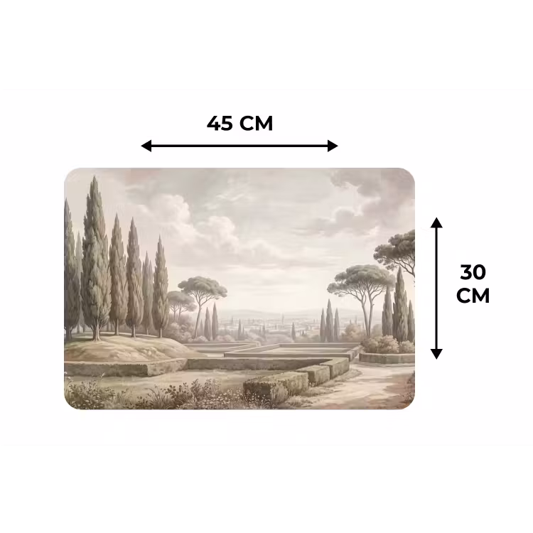 Placemat - 6 stuks - Vallei - Tuin - Natuur - Groen — 3