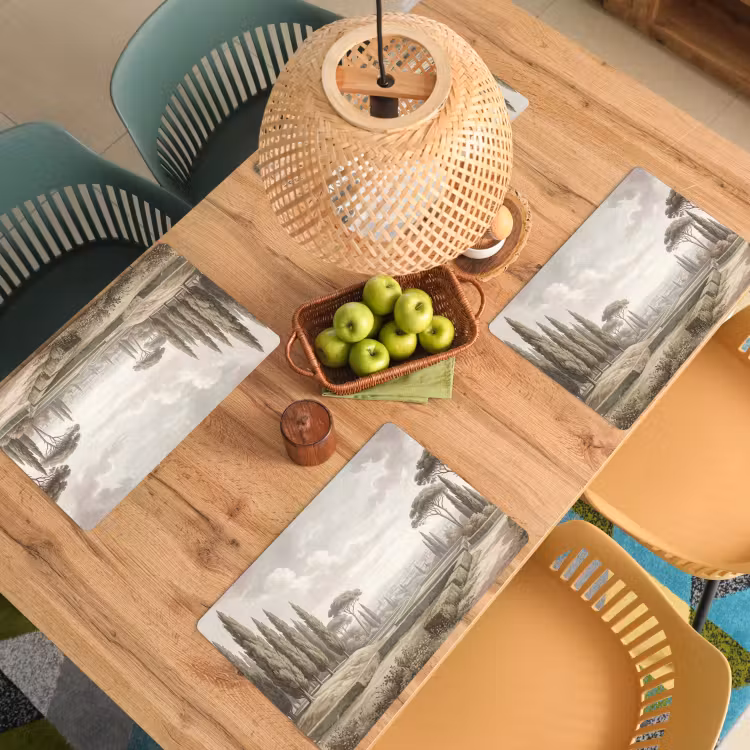 Placemat - 6 stuks - Vallei - Tuin - Natuur - Groen — 6