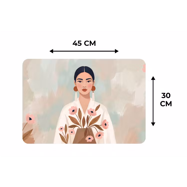Placemat - 6 stuks - Vrouw - Kimono - Pastel — 3