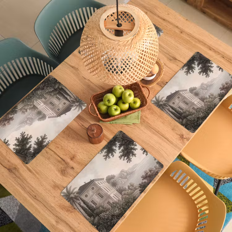 Placemat - 6 stuks - Zee - Villa - Beige — 6