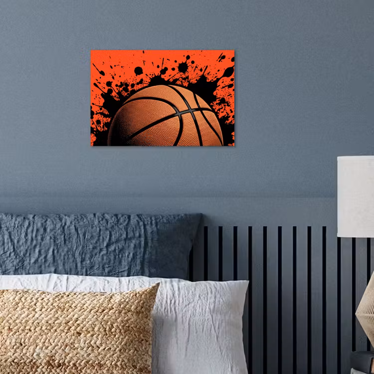 Poster - Basketbal - Verf - Sport - Oranje — 3