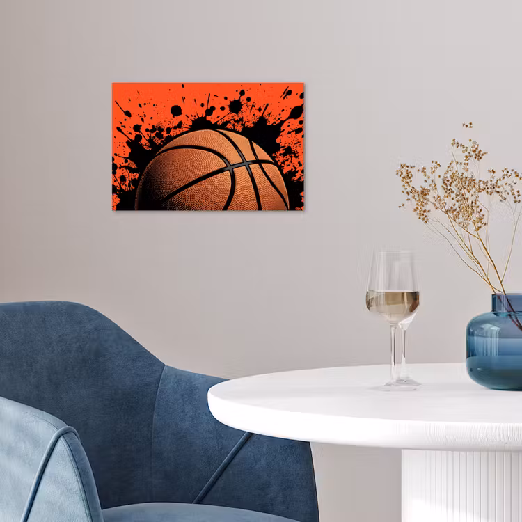 Poster - Basketbal - Verf - Sport - Oranje — 4