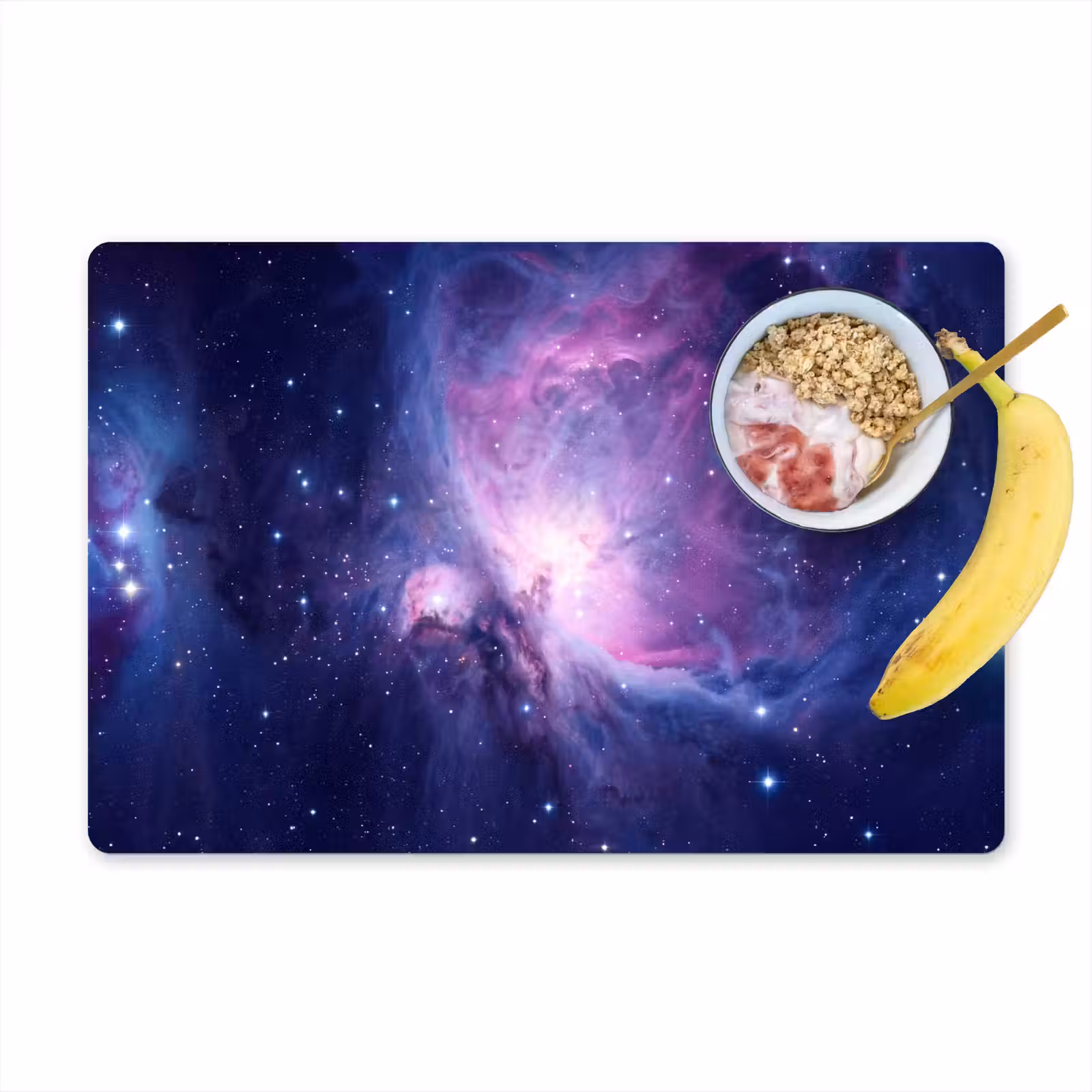 Placemat - 6 stuks - Ruimte - Sterren - Kleurrijk — 1