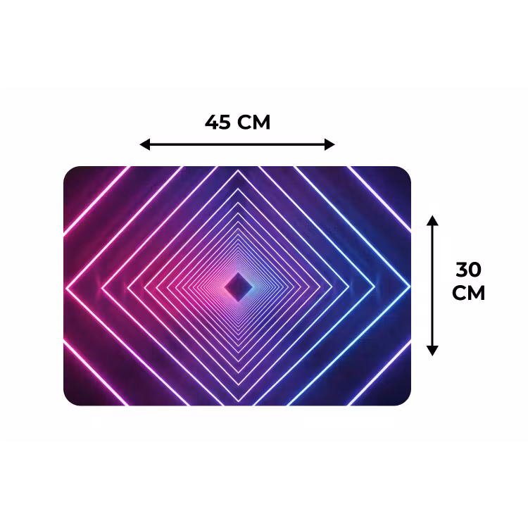 Placemat - 6 stuks - Driedimensionaal - Tunnel - Ruimte — 3