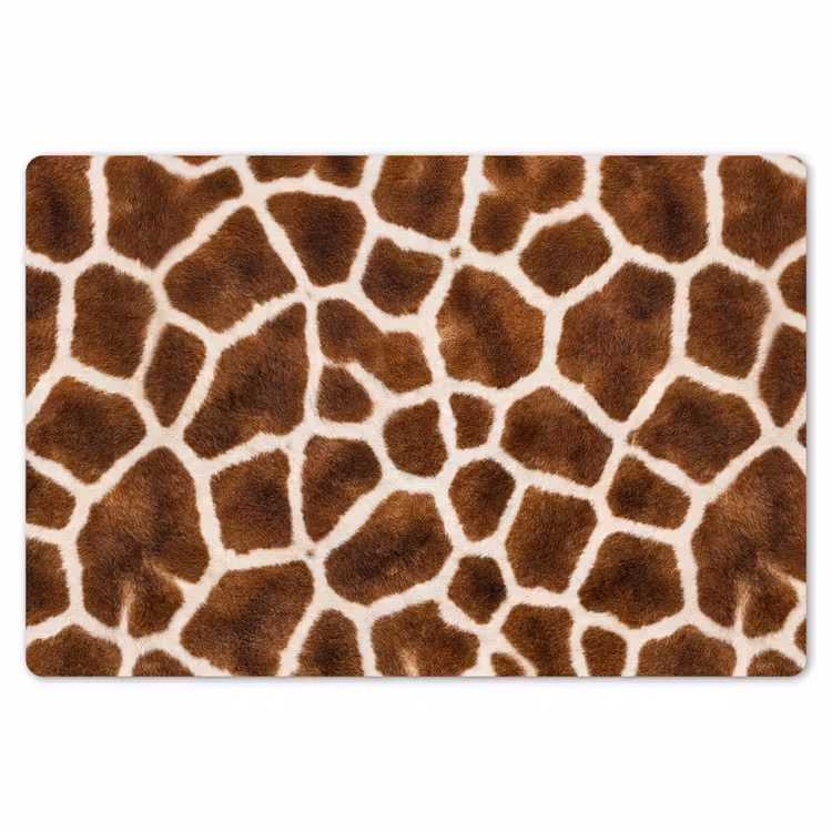 Placemat - 6 stuks - Giraf - Vacht - Klassiek - Bruin — 7