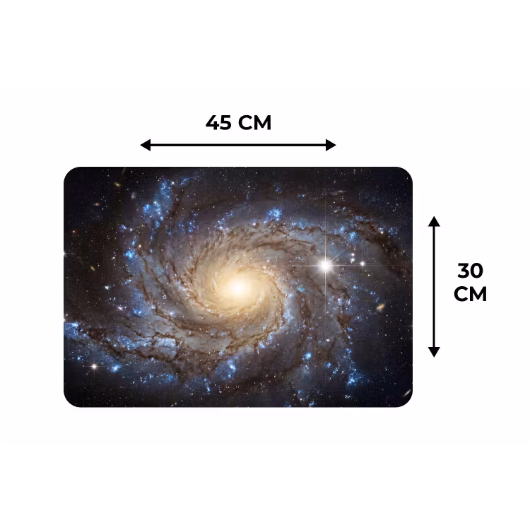 Placemat - 6 stuks - Kosmos - Sterrenstelsel - Donker — 3