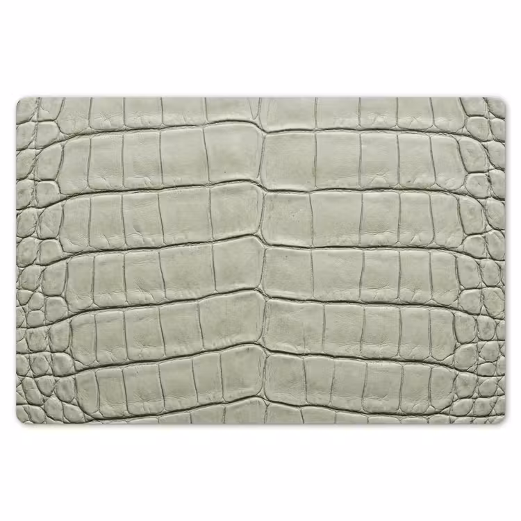 Placemat - 6 stuks - Krokodillenleer - Schubben - Groen — 7