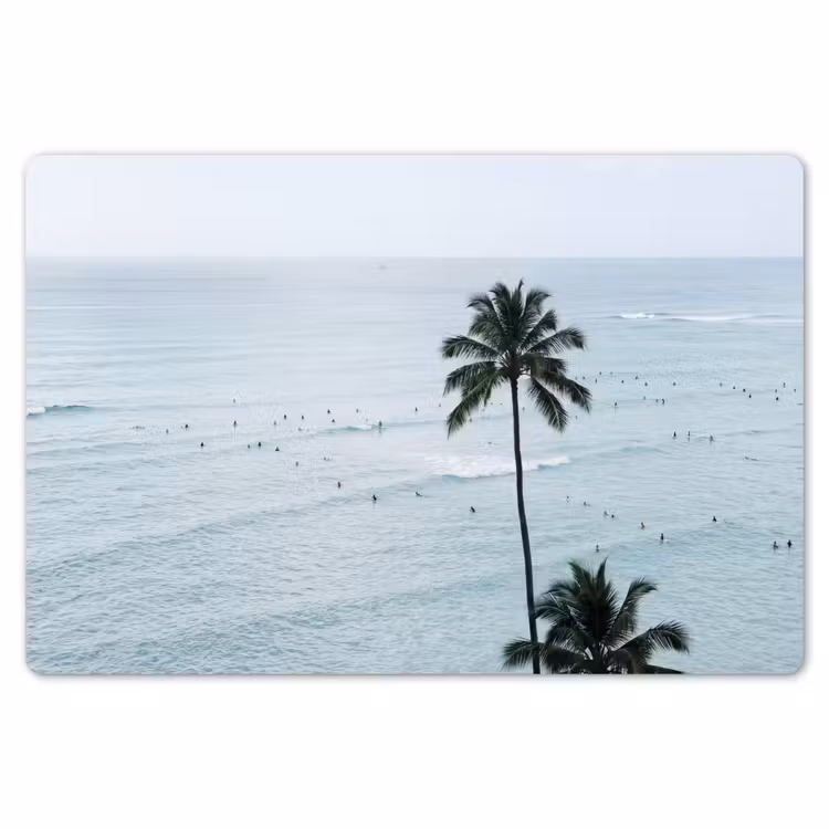 Placemat - 6 stuks - Oceaan - Palmbomen - Surfers — 7