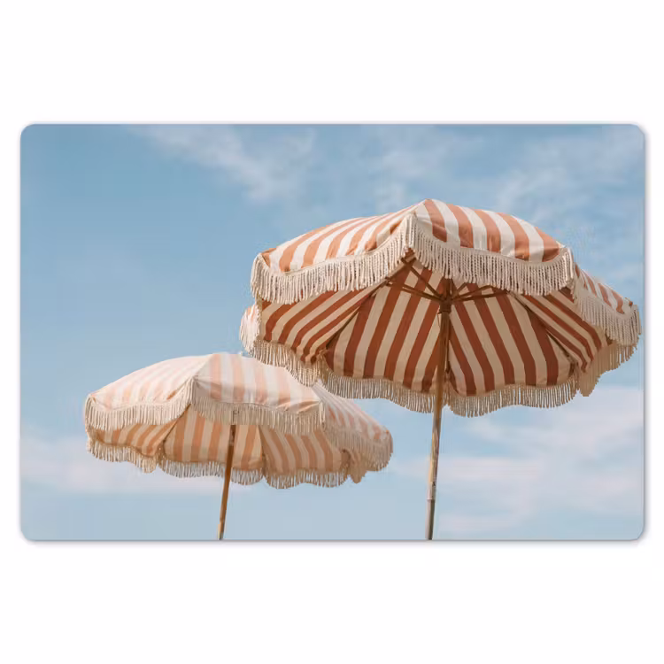 Placemat - 6 stuks - Parasol - Lucht - Rood — 7