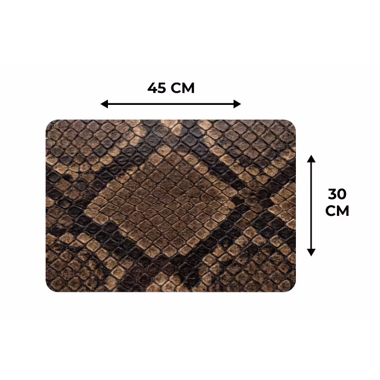 Placemat - 6 stuks - Python - Schubben - Brons — 3