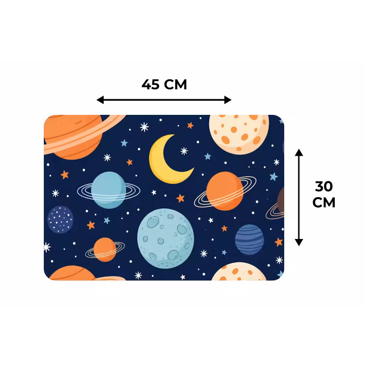 Placemat - 6 stuks - Ruimte - Planeten - Kleurrijk — 3