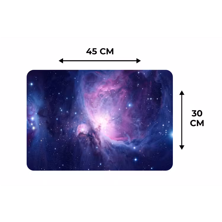 Placemat - 6 stuks - Ruimte - Sterren - Kleurrijk — 3